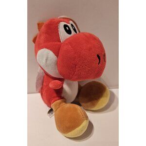 Super Mario Bros. Red Yoshi Plush Toys Animals Soft Stuffed Doll 6.5"